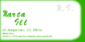 marta ill business card